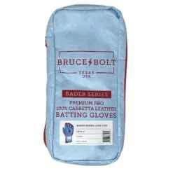 Bruce Bolt PREMIUM PRO BADER Series Long Cuff Batting Gloves: Baby Blue -Baseball Series Store 1