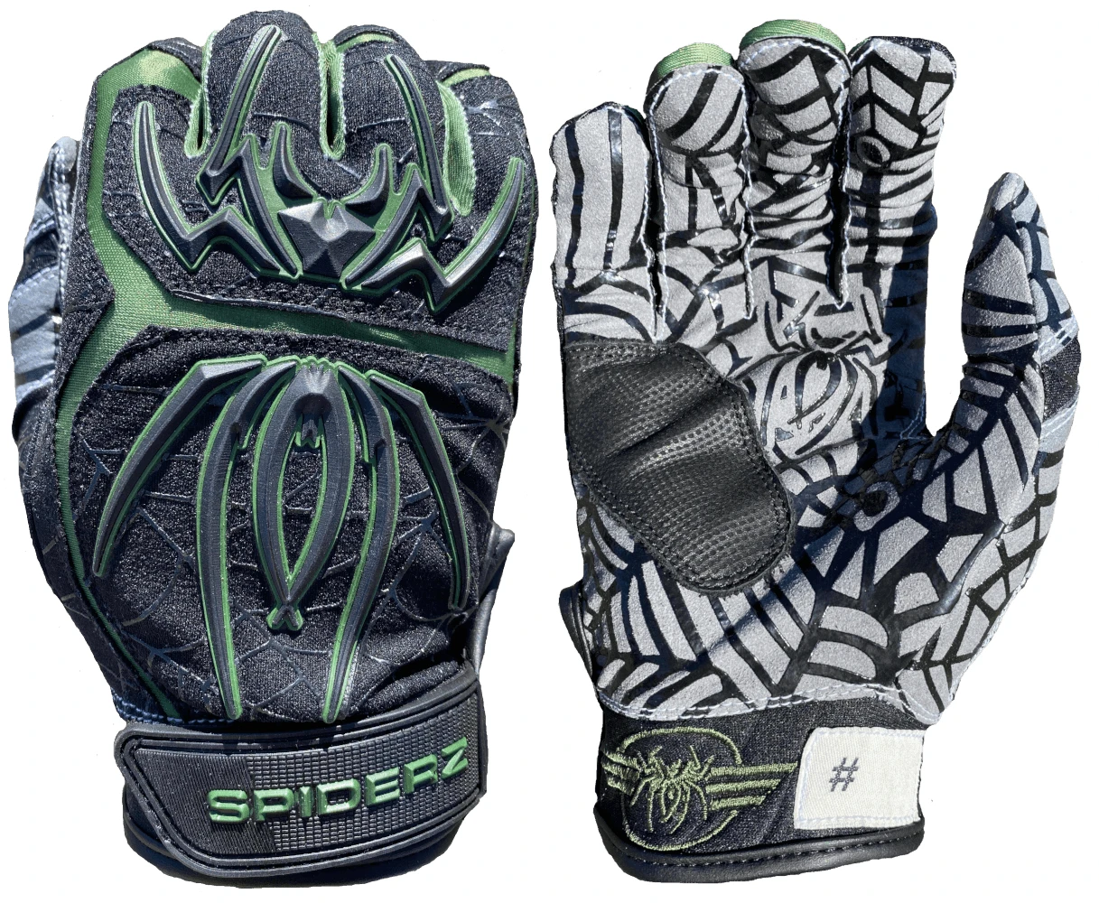2020 Spiderz HYBRID Limited Edition Batting Gloves: "40 MIKE MIKE" 1 2020 Spiderz HYBRID Limited Edition Batting Gloves: "40 MIKE MIKE"