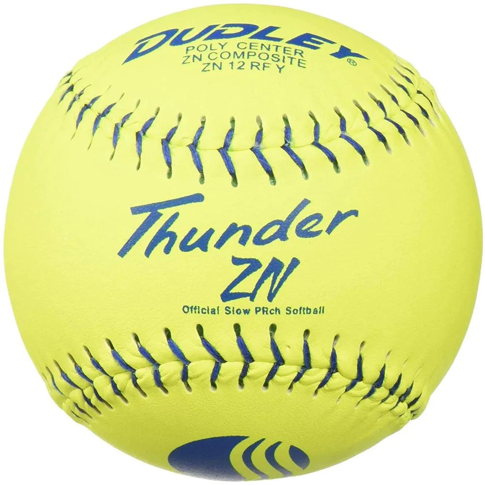 Dudley Thunder ZN 12" Classic M USSSA Slowpitch Softballs (DOZEN): 4U540Y 1 Dudley Thunder ZN 12" Classic M USSSA Slowpitch Softballs (DOZEN): 4U540Y