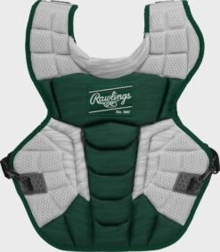 Rawlings Youth Dark Green/White VELO 2.0 Catcher's Gear Box Set: CSV2Y-DG / W -Baseball Series Store CPV2N W DG 1
