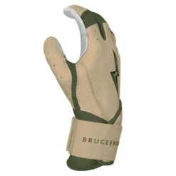 Bruce Bolt Premium Pro Military Series Long Cuff Batting Gloves: Beige -Baseball Series Store IMG 0882