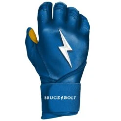 Bruce Bolt PREMIUM PRO Long Cuff Batting Gloves: Royal -Baseball Series Store LC ROYG RIGHT