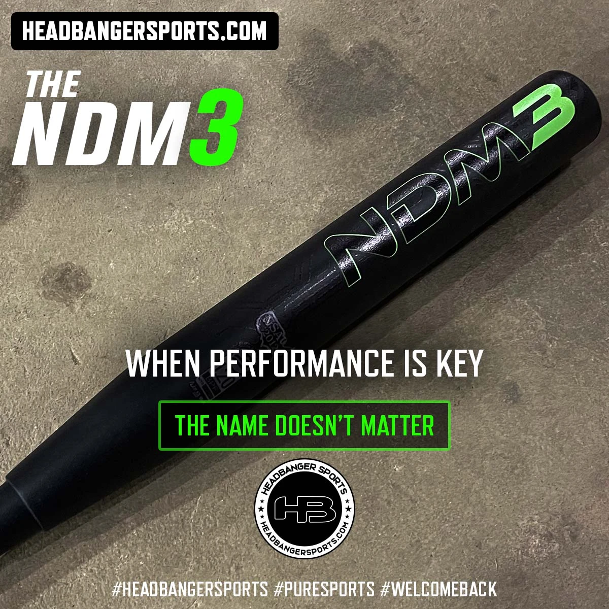 PURE Sports NDM3 13" 2 Piece Game Ready USSSA Slowpitch Softball Bat: M1B3 1 PURE Sports NDM3 13" 2 Piece Game Ready USSSA Slowpitch Softball Bat: M1B3