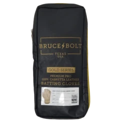 Bruce Bolt PREMIUM PRO Gold Series Batting Gloves: Short Cuff -Baseball Series Store SC GLD BAG