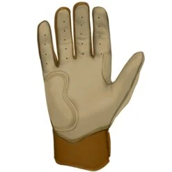 Bruce Bolt PREMIUM PRO Gold Series Batting Gloves: Short Cuff -Baseball Series Store SC GLD PALM