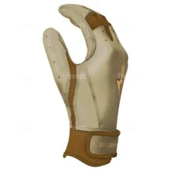 Bruce Bolt PREMIUM PRO Gold Series Batting Gloves: Short Cuff -Baseball Series Store SC GLD SIDE