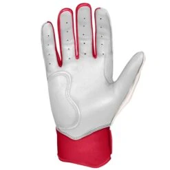 Bruce Bolt PREMIUM PRO BADER Series Short Cuff Batting Gloves: White 7 Bruce Bolt PREMIUM PRO BADER Series Short Cuff Batting Gloves: White -Baseball Series Store SC HBW PALM