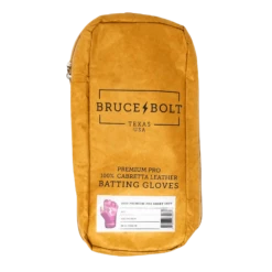 Bruce Bolt PREMIUM PRO Short Cuff Batting Gloves: Red 15 Bruce Bolt PREMIUM PRO Short Cuff Batting Gloves: Red -Baseball Series Store SC REDG BAG