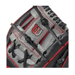 2023 Wilson A2000 1975 Spin Control 11.75" Infield Baseball Glove: WBW1009861175 -Baseball Series Store WBW100986 4 A2000 IF 1975SC SPIN CONTROL 1175 BlackSS GreyDimple Red.png.cq5dam.web .1200.1200