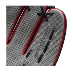 2023 Wilson A2000 1975 Spin Control 11.75" Infield Baseball Glove: WBW1009861175 -Baseball Series Store WBW100986 7 A2000 IF 1975SC SPIN CONTROL 1175 BlackSS GreyDimple Red.png.cq5dam.web .1200.1200