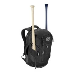 Wilson A2000 Players Backpack Bat Bag: WTA2000 -Baseball Series Store WTA20BPBL 1 Wilson A2000 Backpack Black Silver Front wBats.png.cq5dam.web .1200.1200