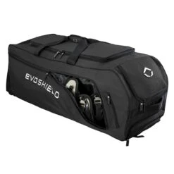 Evoshield Stone Wall Wheeled Bag (Multiple Colors): WTV9400 -Baseball Series Store WTV9400BL 6 Evoshield Stonewall Wheeled Bag Catcher Pocket a.png.cq5dam.web .1200.1200
