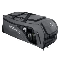 Evoshield Stone Wall Wheeled Bag (Multiple Colors): WTV9400 -Baseball Series Store WTV9400GY 6 Evoshield Stonewall Wheeled Bag Catcher Pocket a.png.cq5dam.web .1200.1200