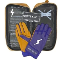 Bruce Bolt PREMIUM PRO Short Cuff Batting Gloves: Purple -Baseball Series Store premium pro short cuff batting gloves purple brucebolt 271484